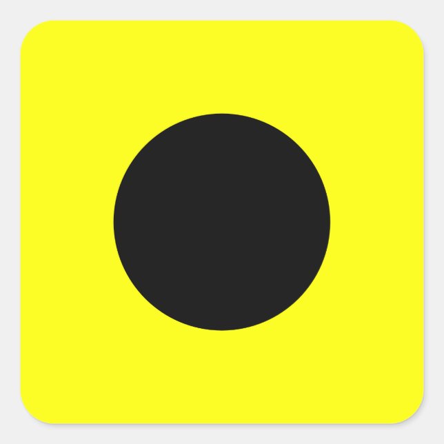 India Square Sticker (Front)