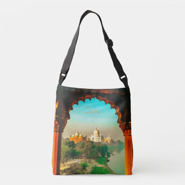 India Taj Mahal Crossbody Bag (Back)
