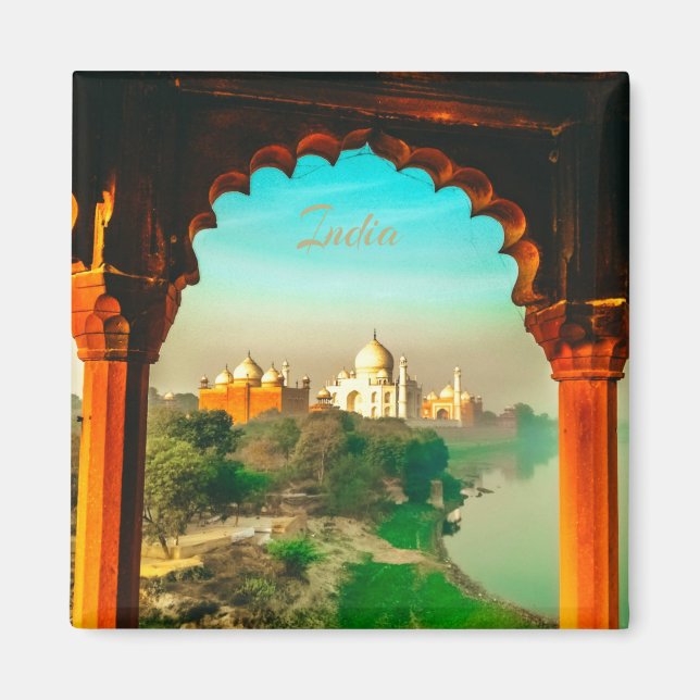 India Taj Mahal Magnet (Front)
