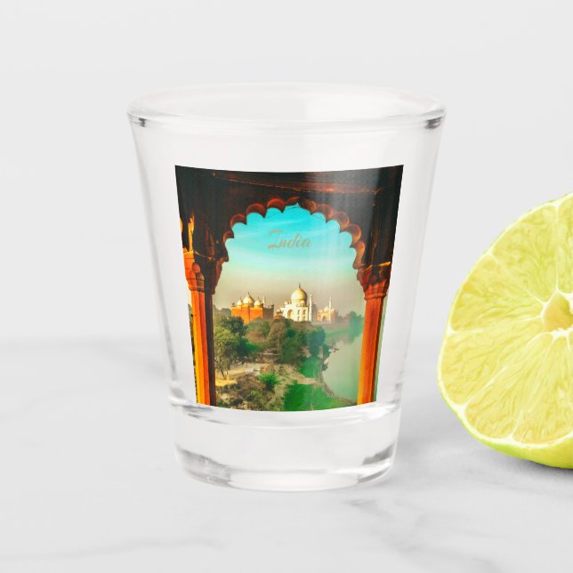 India Taj Mahal Shot Glass (Front)
