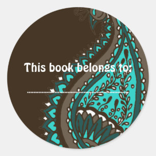 India! Teal • Book Sticker