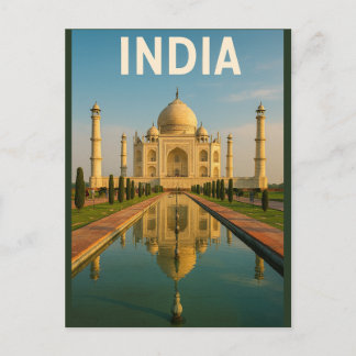India – The Majestic Taj Mahal Postcard