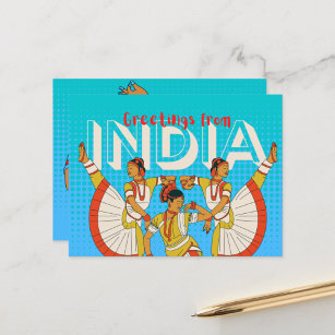India Travel Postcard