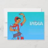 India Travel Postcard (Back)