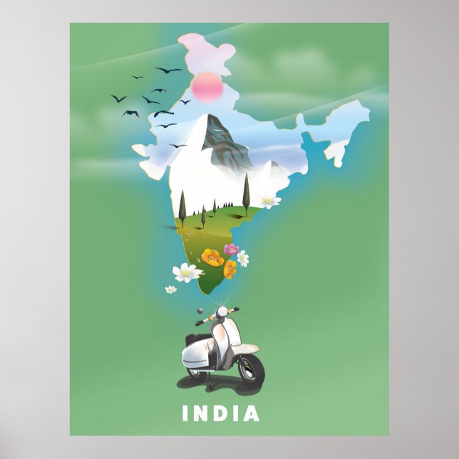 India travel poster (Front)