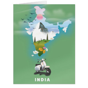 India travel poster