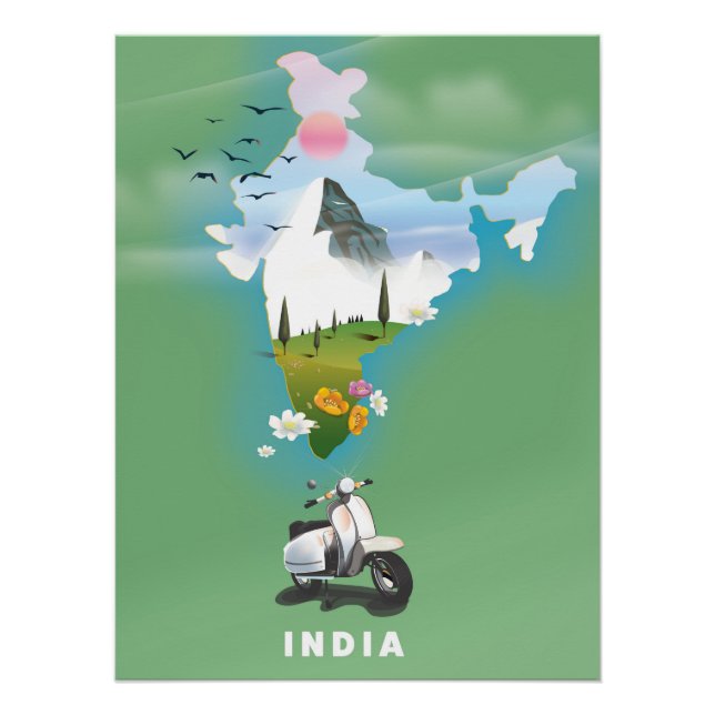 India travel poster (Front)