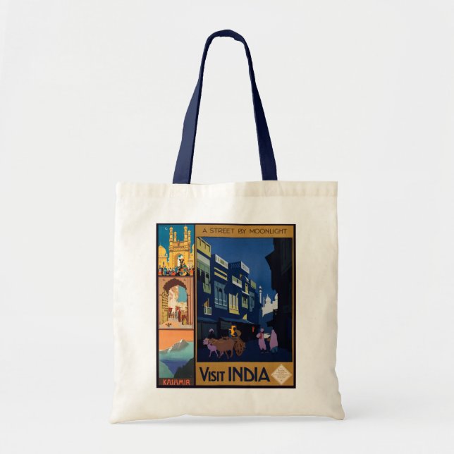 India Travel Poster collage bags (Front)