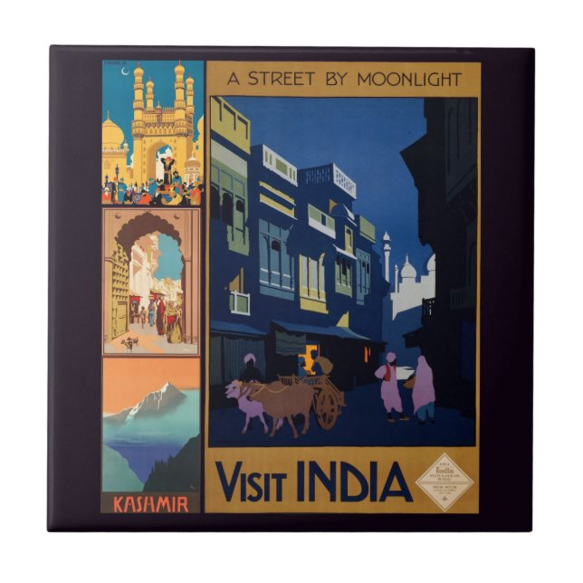 India Travel Poster collage tiles (Front)