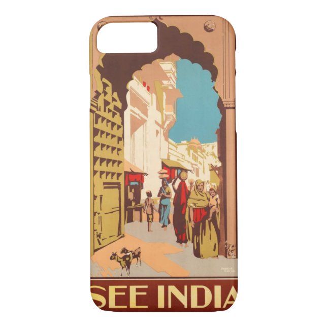 India Travel Poster phone cases (Back)