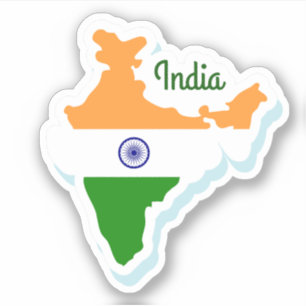 India Travel Vinyl Sticker