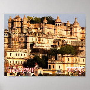 India - Udaipur - City Palace - Poster