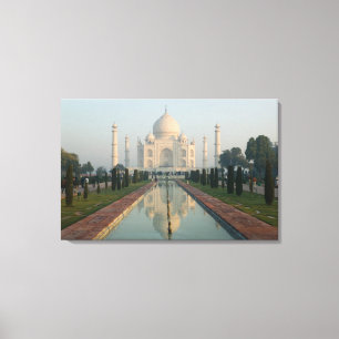 INDIA, Uttar Pradesh, Agra: Taj Mahal, Morning Canvas Print