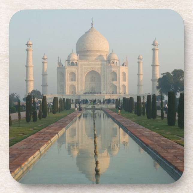 INDIA, Uttar Pradesh, Agra: Taj Mahal, Morning Coaster (Front)