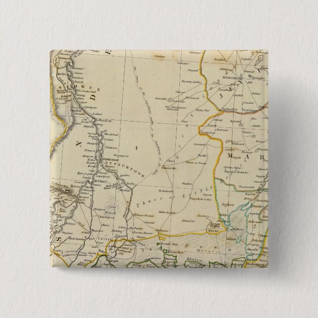 India V 15 Cm Square Badge (Front)