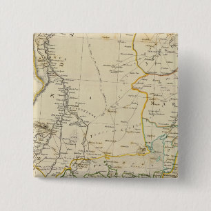 India V 15 Cm Square Badge