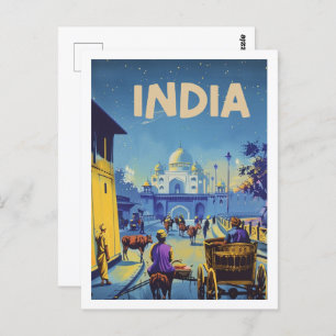 India Vintage Famous Travel Place Postcard