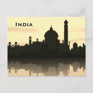 India Vintage Tourism Travel Add Postcard