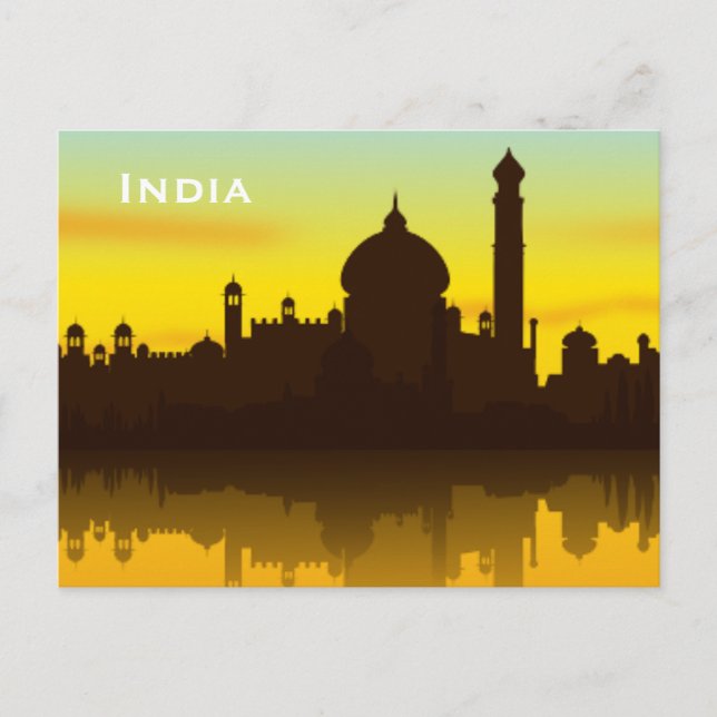 India Vintage Tourism Travel Add Postcard (Front)