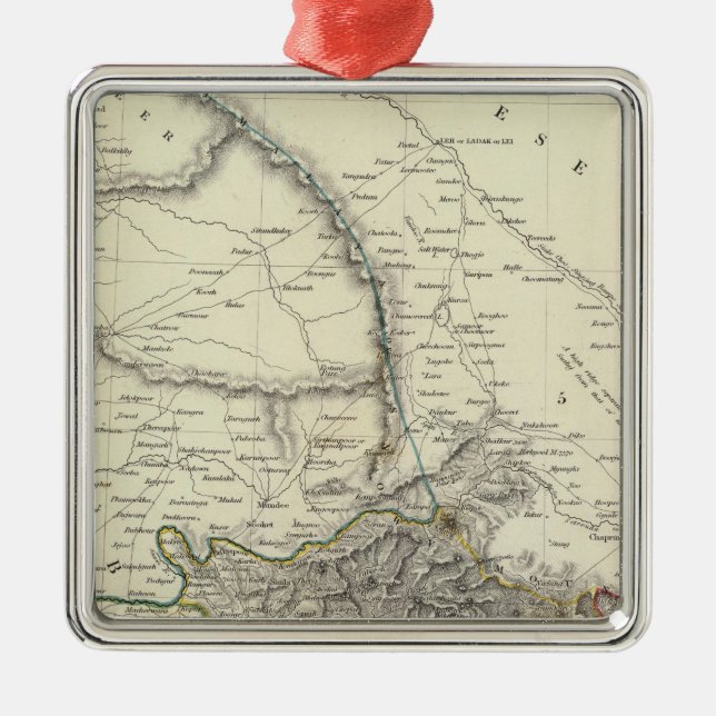India XI Metal Tree Decoration (Front)