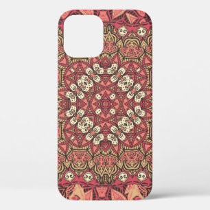 Indian abstract medallion pattern. Boho and gypsy  iPhone 12 Case