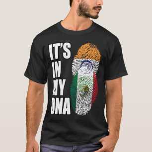 Indian And Mexican Mix Heritage DNA Flag T-Shirt