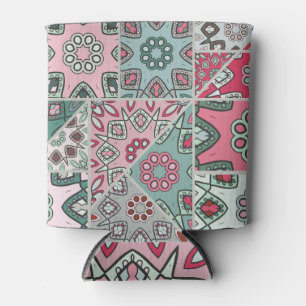 Indian Arabic Patchwork Quilt Vintage Can Cooler