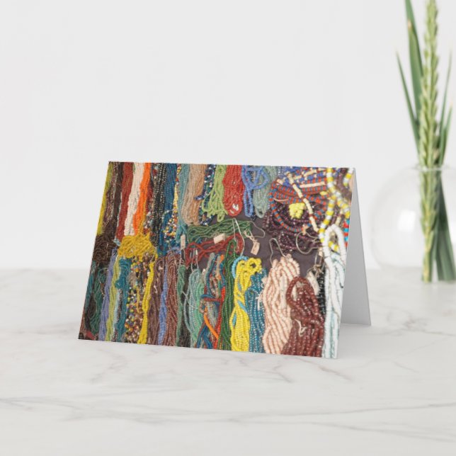 Indian Artefact beads Card (Front)