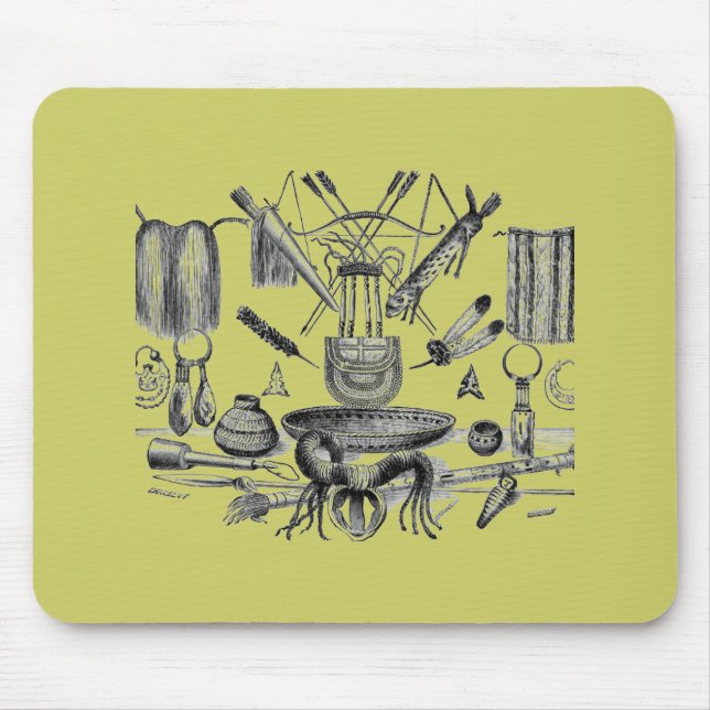 Indian Artefacts Mouse Pad (Front)