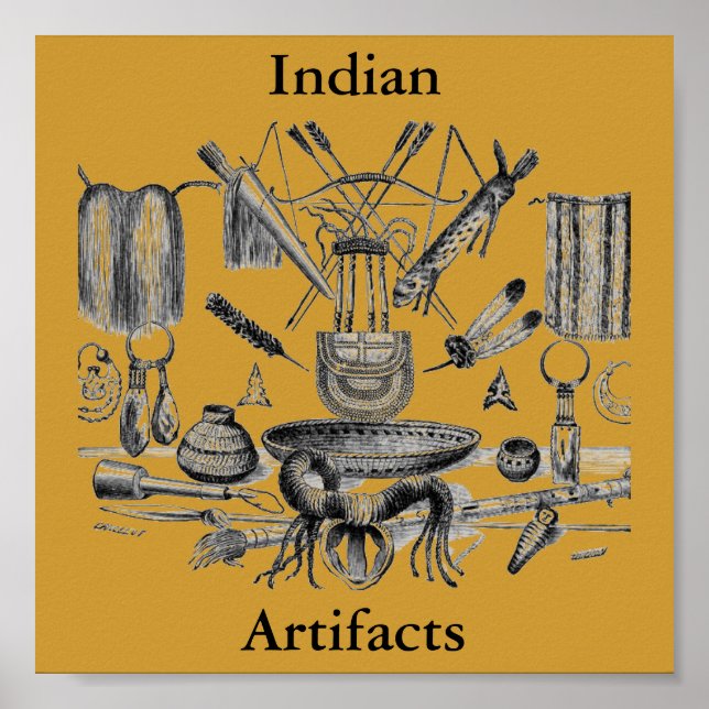 Indian Artefacts Poster (Front)