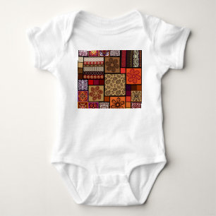 Indian arts, mega seamless creative set. baby bodysuit
