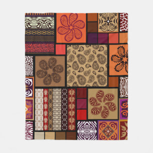 Indian arts, mega seamless creative set. fleece blanket