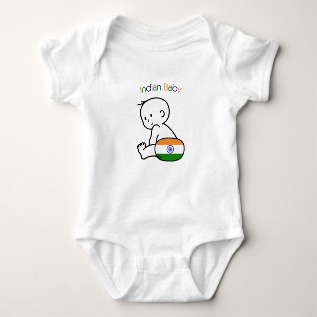 Indian Baby Baby Bodysuit (Front)