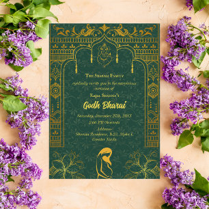 Indian Baby Shower Godh Bharai Hindu Invitation
