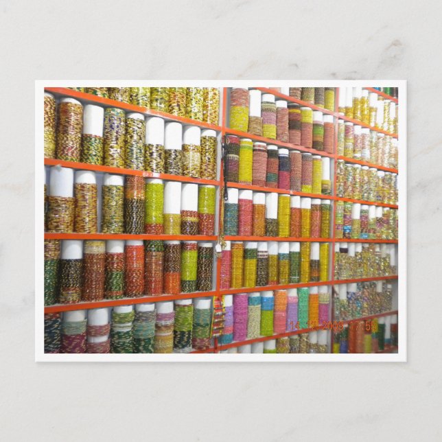 Indian bangles postcard (Front)