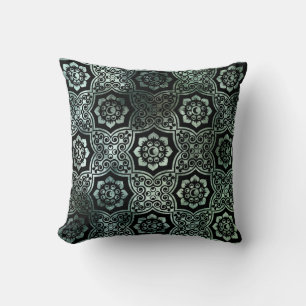 Indian Batik - Green Cushion