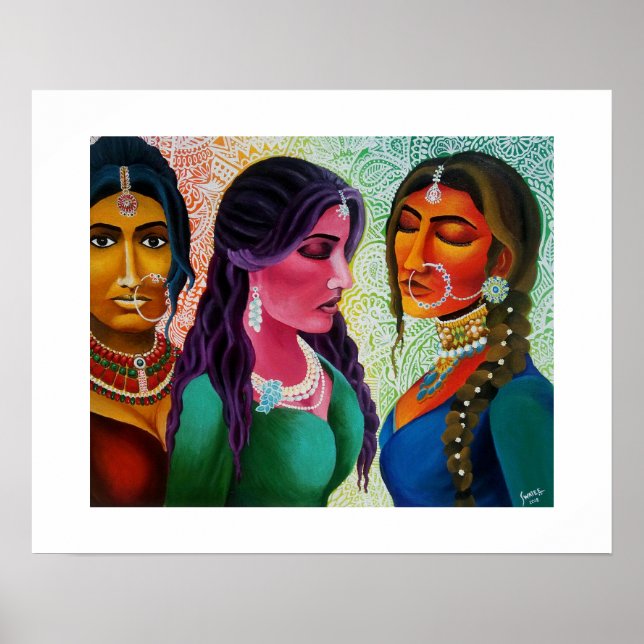 Indian beautiful Brides prints (Front)