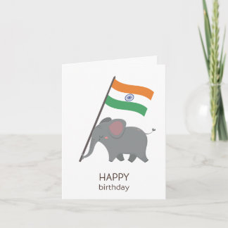 Indian Birthday Card