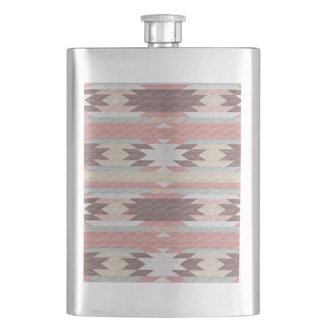 INDIAN BLANKET HIP FLASK (Front)