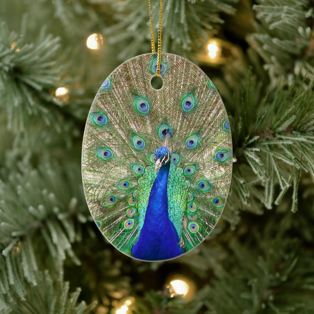 Indian Blue Peacock Ornament (Tree)
