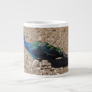 Indian Blue Peafowl jumbo mug