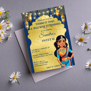 Indian Bollywood girls birthday party template