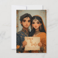 Indian bride and groom