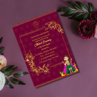 Indian Bride Mehndi Ceremony Golden Element Ganesh