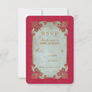 Indian Bride - RSVP Invitation Card