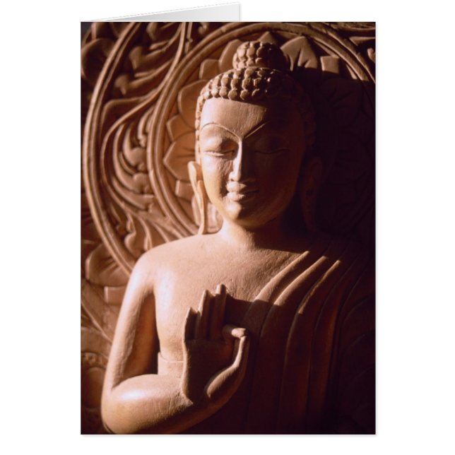 Indian Buddha in Wood (Front)