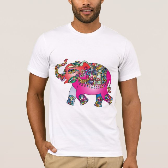 Indian Bunter Elefant T-Shirt (Front)