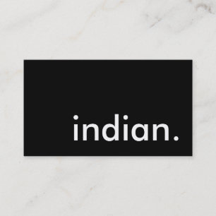 indian. business card