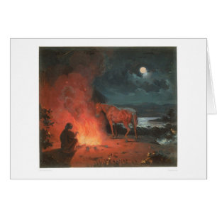 Indian by a Campfire (0744A)