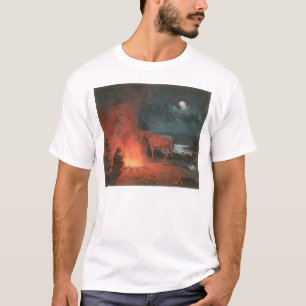 Indian by a Campfire (0744A) T-Shirt